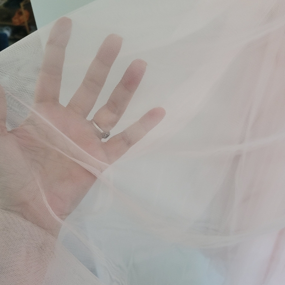 High Waisted Mesh Overlay Flowy Flare Midi Casual Skirt Sz S - Picture 5 of 12